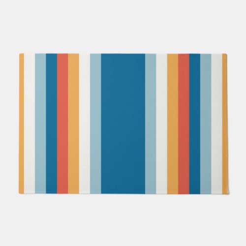 Summer Rainbow Stripes Doormat