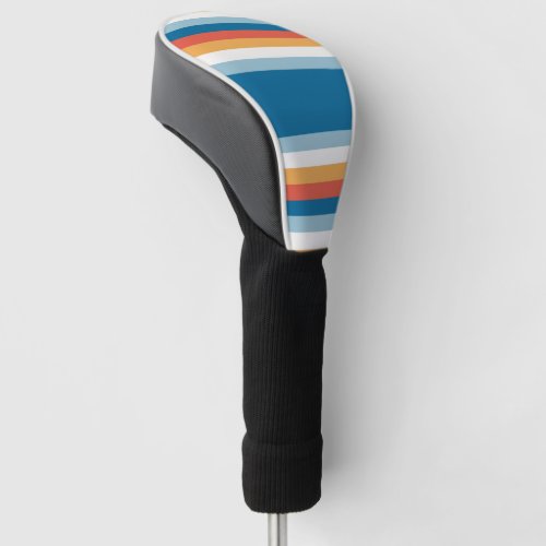 Summer Rainbow Stripes Golf Head Cover