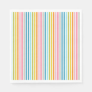 Summer Rainbow Stripes Napkins