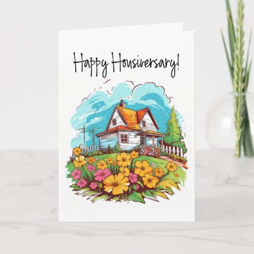 Summer Ranch One Year Home Anniversary Card