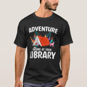 Summer Reading Program 2024 Adventure Begins At Yo T-Shirt