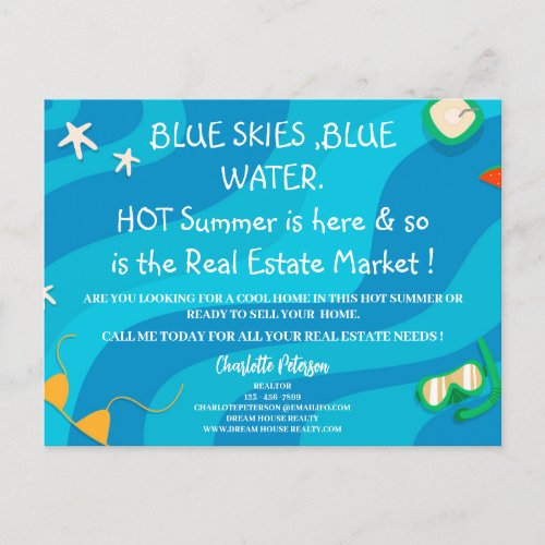  Summer Real Estate Marketing Promotional Postcard