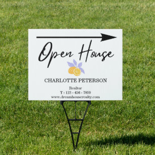 Summer Real Estate Open House Sign