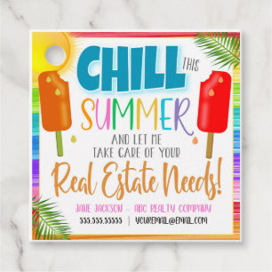 Summer Realtor Pop By Gift Tags