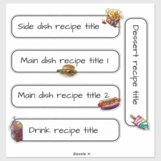 Summer recipe washi tape! sticker