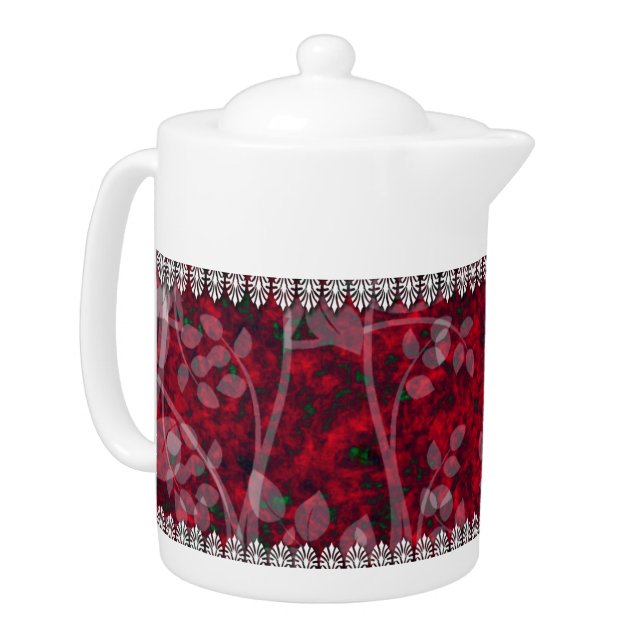 Summer Red Berries Teapots (Left)