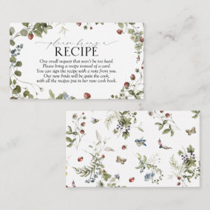 Summer Red Please Bring A Recipe Enclosure Card