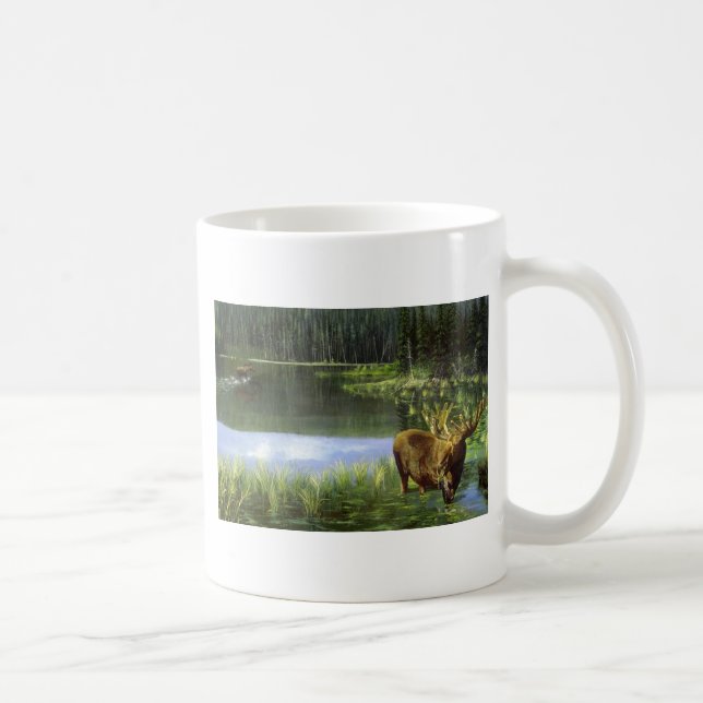 Summer reflections, Moose Coffee Mug (Right)