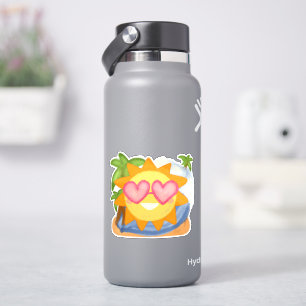 Summer Relaxing Vacation Sun Sticker