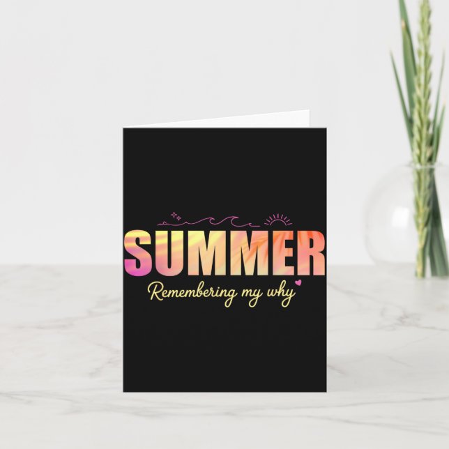 Summer Remembering My Why Creative Card (Front)