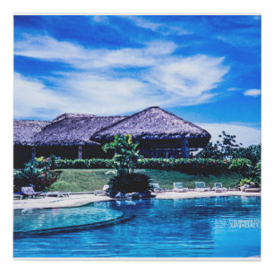 Summer Resort Memory #01 Faux Canvas Print