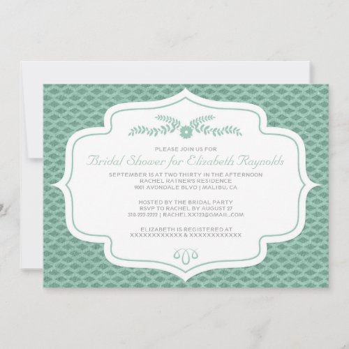 Summer Retro Bridal Shower Invitations