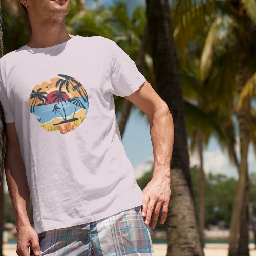 Summer Retro Design Style  T_Shirt