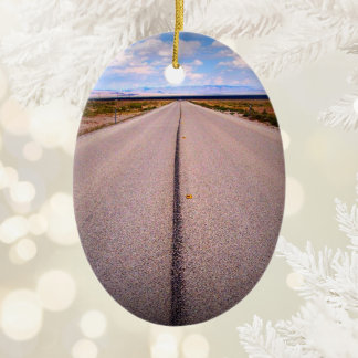 Summer Road Trip Vacation Two-Sided Photo Ceramic Ornament