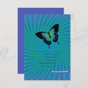 Summer Rock Festival Wedding RSVP Card