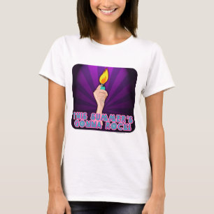 Summer Rock Music Lighter Slogan Design T-Shirt