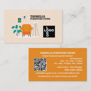 Summer Room - Furniture Store Sales Business Card