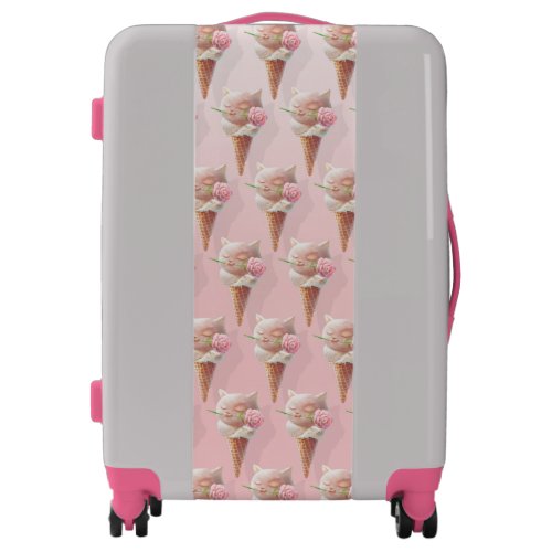 Summer Rose Ice Cream Luggage