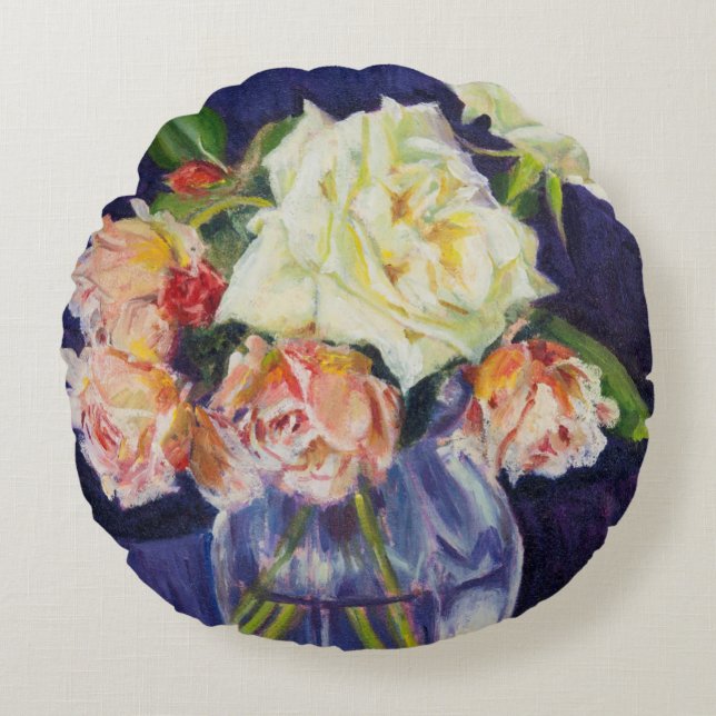 Summer Roses 2007 Round Pillow (Front)