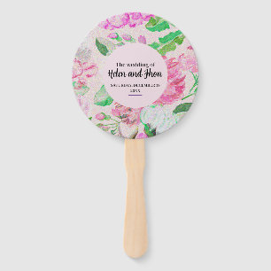 Summer Roses Hand Fan