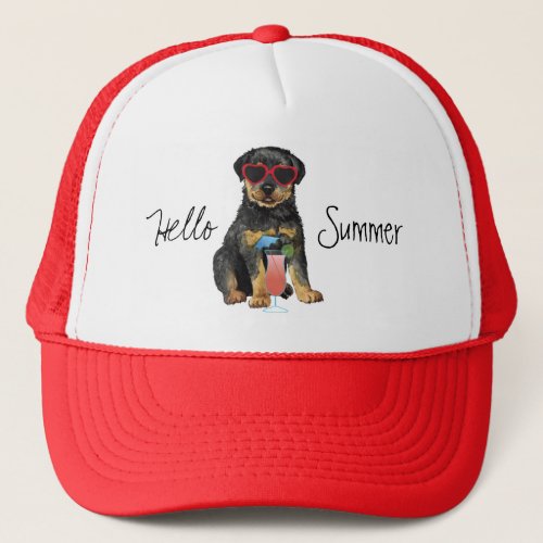 Summer Rottweiler Trucker Hat