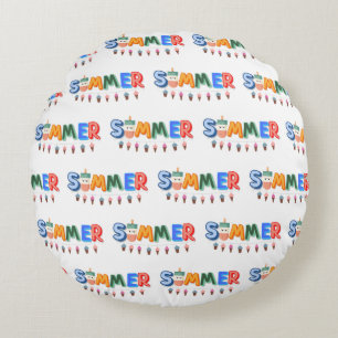 summer round pillow
