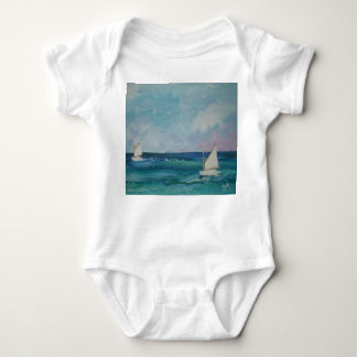 Summer Sailboat Babywear Baby Bodysuit