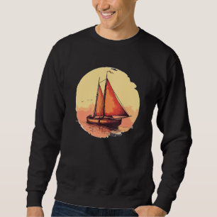 Summer Sailboat Vacation Boat Owner Sweatshirt