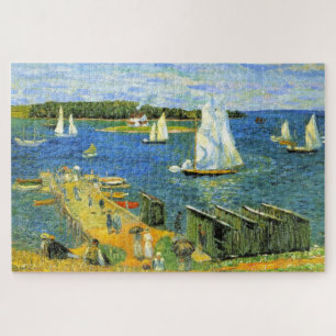 Summer Sailing Boats at Mahone Bay in Canada Jigsaw Puzzle