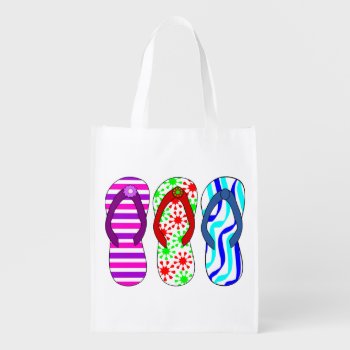 Summer Sailing Nautical Beach Swimming Reusable Grocery Bag by Boopoobeedoogift at Zazzle