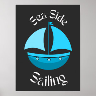 Summer Sailing Vacation Poster