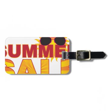 Summer Sale Beach Theme Banner Illustration Luggage Tag Summer Sale Beach Theme Banner Illustration Luggage Tag