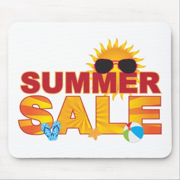 Summer Sale Beach Theme Banner Illustration Mouse Pad Summer Sale Beach Theme Banner Illustration Mouse Pad