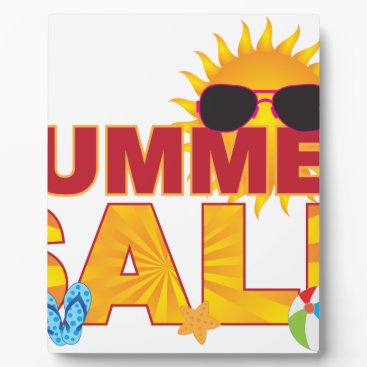 Summer Sale Beach Theme Banner Illustration Plaque Summer Sale Beach Theme Banner Illustration Plaque
