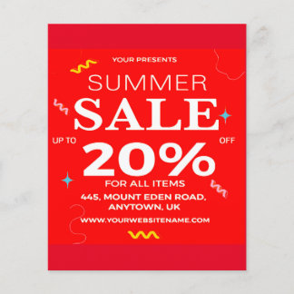summer sale flyer