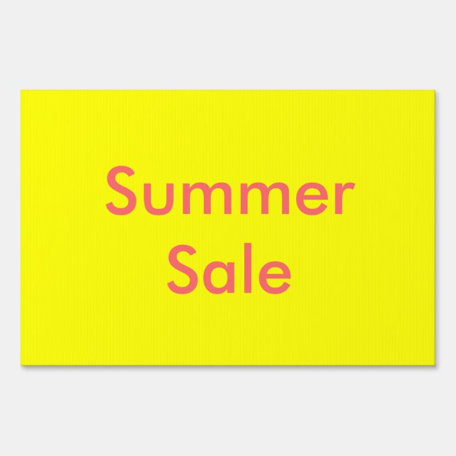 Summer Sale Sign (Front)