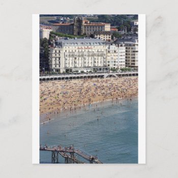 Summer San Sebastian Beach Basque Country Postcard by PKphotos at Zazzle