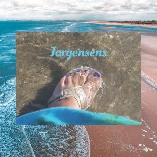 Summer Sandals Splashing and Wading at the Beach Doormat