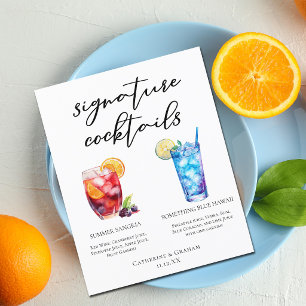 Summer Sangria Blue Beach Signature Cocktails Menu