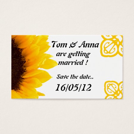 Summer Save The Date Business Card.