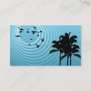 summer scene business card