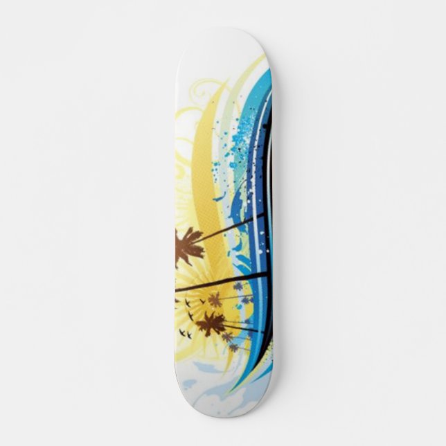 Summer Scene Skateboard Deck (Front)