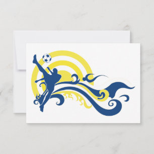 summer scene soccer invitation