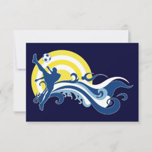 summer scene soccer invitation