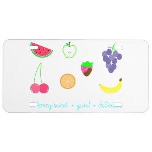 Summer Scents License Plate