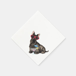 Summer Scottish Terrier Napkins
