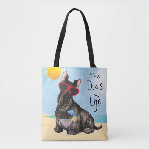 Summer Scottish Terrier Tote Bag