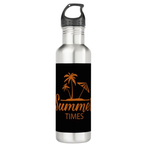 summer sea day stainless steel water bottle