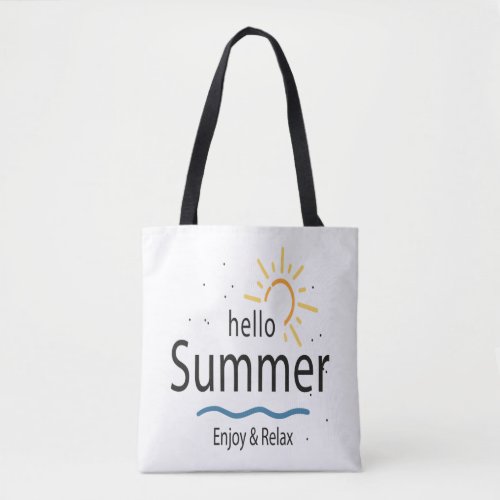 summer sea day tote bag