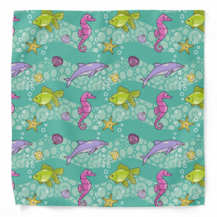 Summer Sea Pattern Bandana